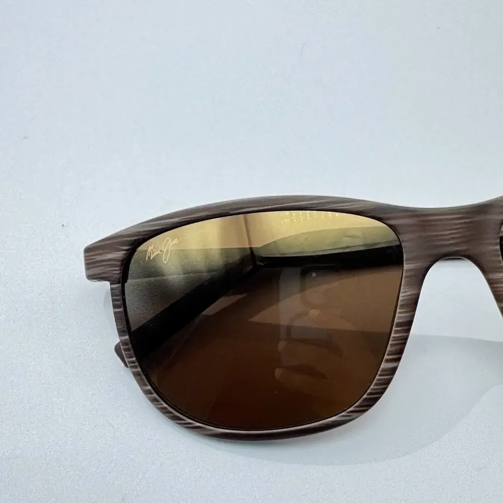 Maui Jim Sunglasses Dragon's Teeth STG-SG MJ811-25C Brown Stripe 58mm Lele Kawa